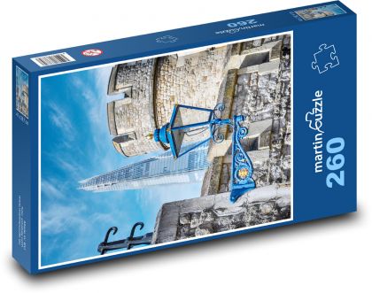 Londýn - pouličná lampa - Puzzle 260 dielikov, rozmer 41x28,7 cm
