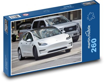 Elektrické auto - puzzle 260 dílků