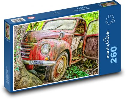 Nabourané auto - puzzle 260 dílků