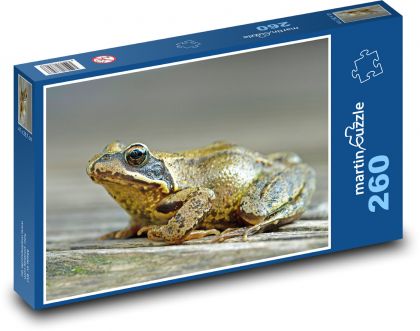 Brauner Frosch - Puzzle - 260 Teile