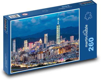Taiwan Skyscrapers - Puzzle 260 pieces, size 41x28.7 cm 