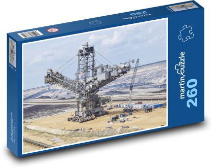 Těžební věž na uhlí - puzzle 260 dílků