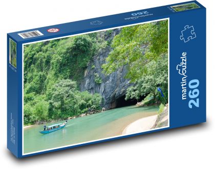 Jaskyňa Phong Nha - Vietnam - Puzzle 260 dielikov, rozmer 41x28,7 cm