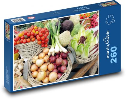 Warzywa - Puzzle 260 elementów, rozmiar 41x28,7 cm