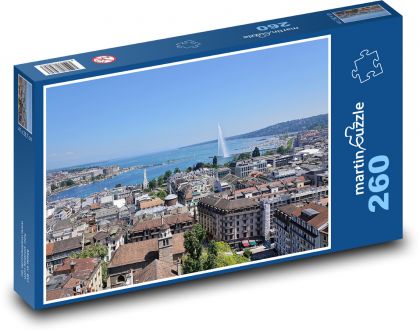 Port wodny - Puzzle 260 elementów, rozmiar 41x28,7 cm