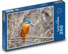 Ledňáčik - vták Puzzle 260 dielikov - 41 x 28,7 cm 