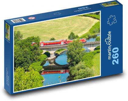 Zug - Brücke - Puzzle - 260 Teile