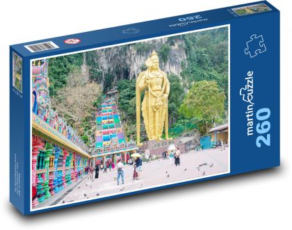Malajzia - chrám - Puzzle 260 dielikov, rozmer 41x28,7 cm