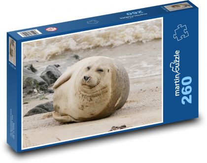 Foka - Puzzle 260 elementów, rozmiar 41x28,7 cm