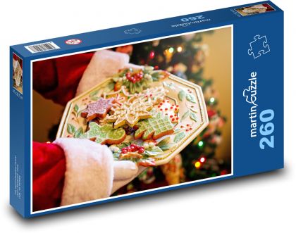 Vianočné sušienky - Puzzle 260 dielikov, rozmer 41x28,7 cm