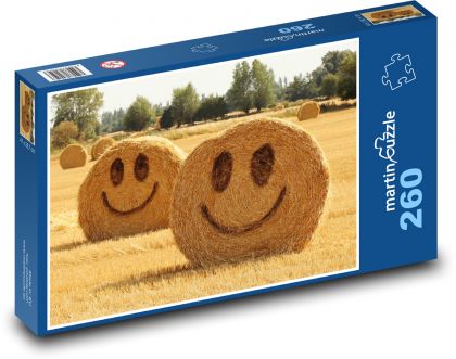 Slama v poli - Puzzle 260 dielikov, rozmer 41x28,7 cm