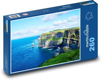 Skalnaté pobrežie Írska - Puzzle 260 dielikov, rozmer 41x28,7 cm