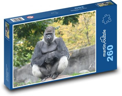 Goryl - małpa - Puzzle 260 elementów, rozmiar 41x28,7 cm