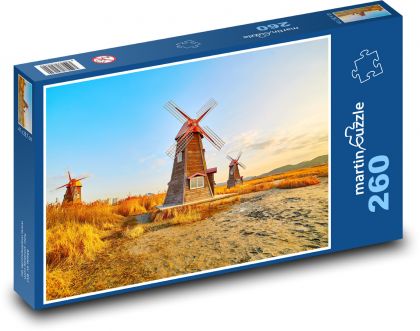 Wiatrak - Korea - Puzzle 260 elementów, rozmiar 41x28,7 cm