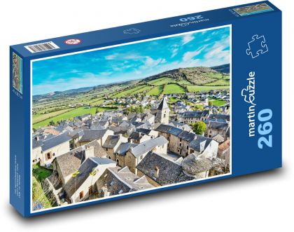 Domy - dediny - Puzzle 260 dielikov, rozmer 41x28,7 cm