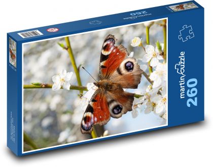 Motyl - Puzzle 260 elementów, rozmiar 41x28,7 cm