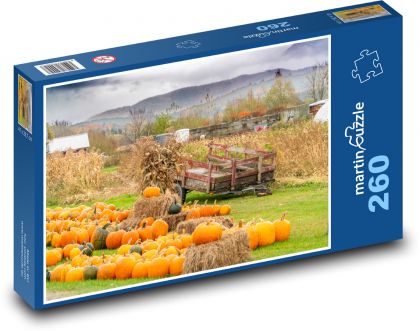 Dýně - podzim - puzzle 260 dílků