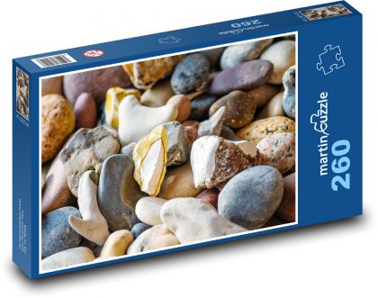Kameny - pláž - puzzle 260 dílků
