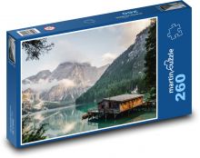 Chata nad jeziorem Puzzle 260 elementów - 41x28,7 cm