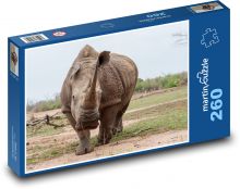 Nosorožec v Africe Puzzle 260 dílků - 41 x 28,7 cm