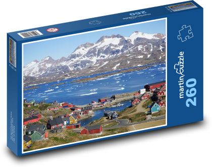 Tasiilaq - Grónsko - Puzzle 260 dielikov, rozmer 41x28,7 cm
