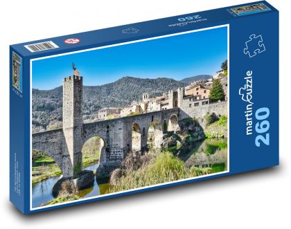 Středověký most - puzzle 260 dílků
