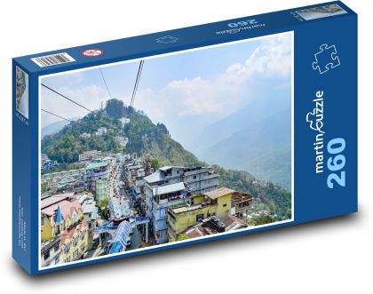 Gangtok - Indie - Puzzle 260 dílků, rozměr 41x28,7 cm