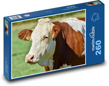 krowa - Puzzle 260 elementów, rozmiar 41x28,7 cm