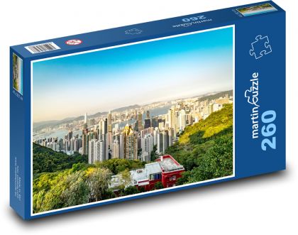 Hongkong - Wolkenkratzer - Puzzle - 260 Teile