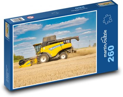 Combine harvester - wheat harvest - Puzzle 260 pieces, size 41x28.7 cm 