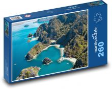 Wybrzeże - błękitne niebo Puzzle 260 elementów - 41x28,7 cm