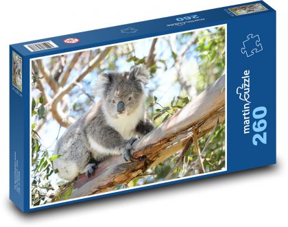 Koala torbacz - Puzzle 260 elementów, rozmiar 41x28,7 cm