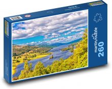 Skotsko - krajina Puzzle 260 dílků - 41 x 28,7 cm