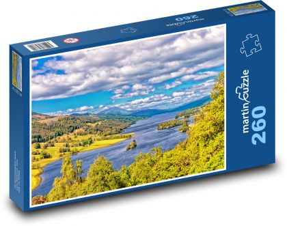 Skotsko - krajina - Puzzle 260 dílků, rozměr 41x28,7 cm