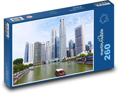 Singapur - řeka - Puzzle 260 dílků, rozměr 41x28,7 cm