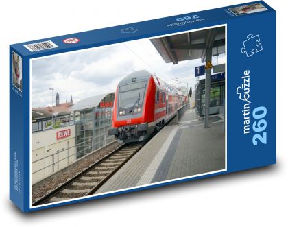 Vlak - zastávka - Puzzle 260 dielikov, rozmer 41x28,7 cm