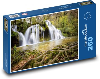 Waterfall - cascade - Puzzle 260 pieces, size 41x28.7 cm 