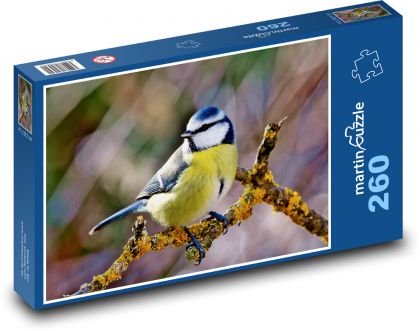 Modraszka - Puzzle 260 elementów, rozmiar 41x28,7 cm