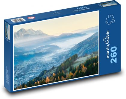Údolý - hory, krajina - Puzzle 260 dielikov, rozmer 41x28,7 cm