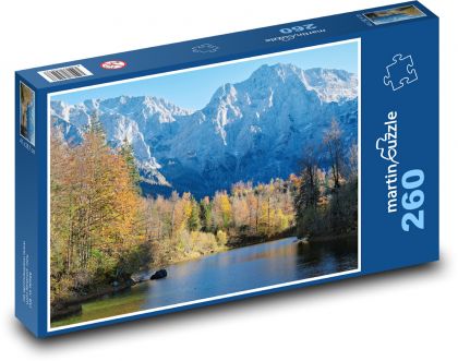 Autumn - lake, mountains - Puzzle 260 pieces, size 41x28.7 cm 