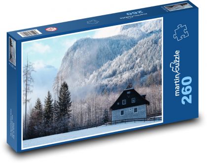 Hájenka - zima, hory - puzzle 260 dílků