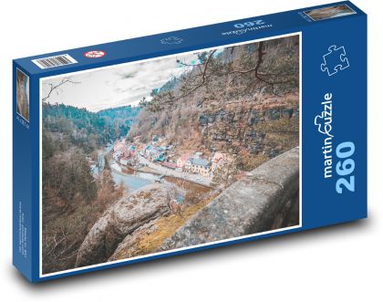 Česká republika - Hřensko - Puzzle 260 dielikov, rozmer 41x28,7 cm