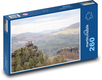 České Švajčiarsko - Máriina vyhliadka - Puzzle 260 dielikov, rozmer 41x28,7 cm