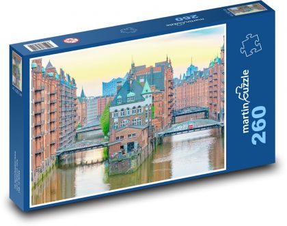 Germany - Hamburg - Puzzle 260 pieces, size 41x28.7 cm 