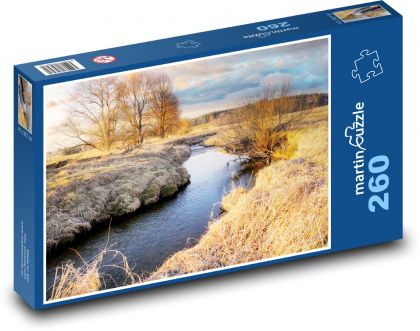River between meadows - Puzzle 260 pieces, size 41x28.7 cm 
