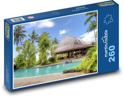 Letovisko Samoa - bazén - puzzle 260 dílků