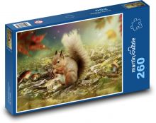 Veverička - hlodavec Puzzle 260 dielikov - 41 x 28,7 cm 