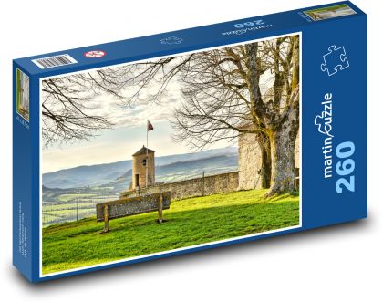 Landscape - watchtower - Puzzle 260 pieces, size 41x28.7 cm 