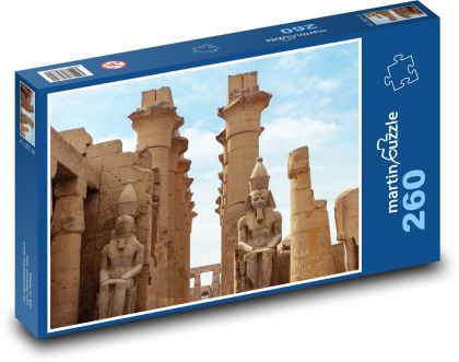 Egipt - Rzeźba - Puzzle 260 elementów, rozmiar 41x28,7 cm