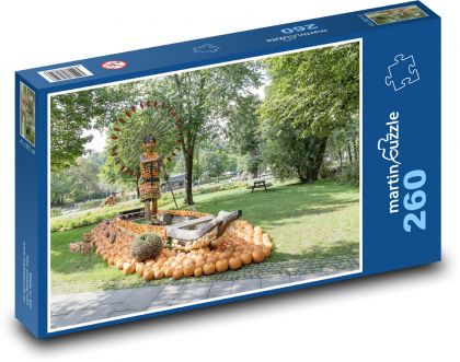 Wystawa dyni, dyni - Puzzle 260 elementów, rozmiar 41x28,7 cm